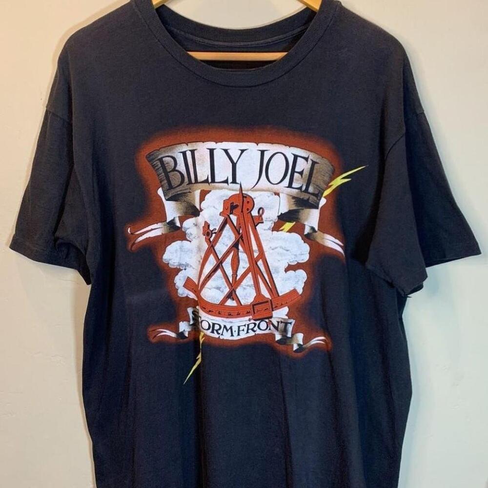 Black Billy Joel Stormfront T Shirt Tee Size Xl